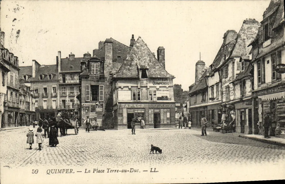Quimper — A Praça Terre-au-Duc — LL. n°59 - Frente