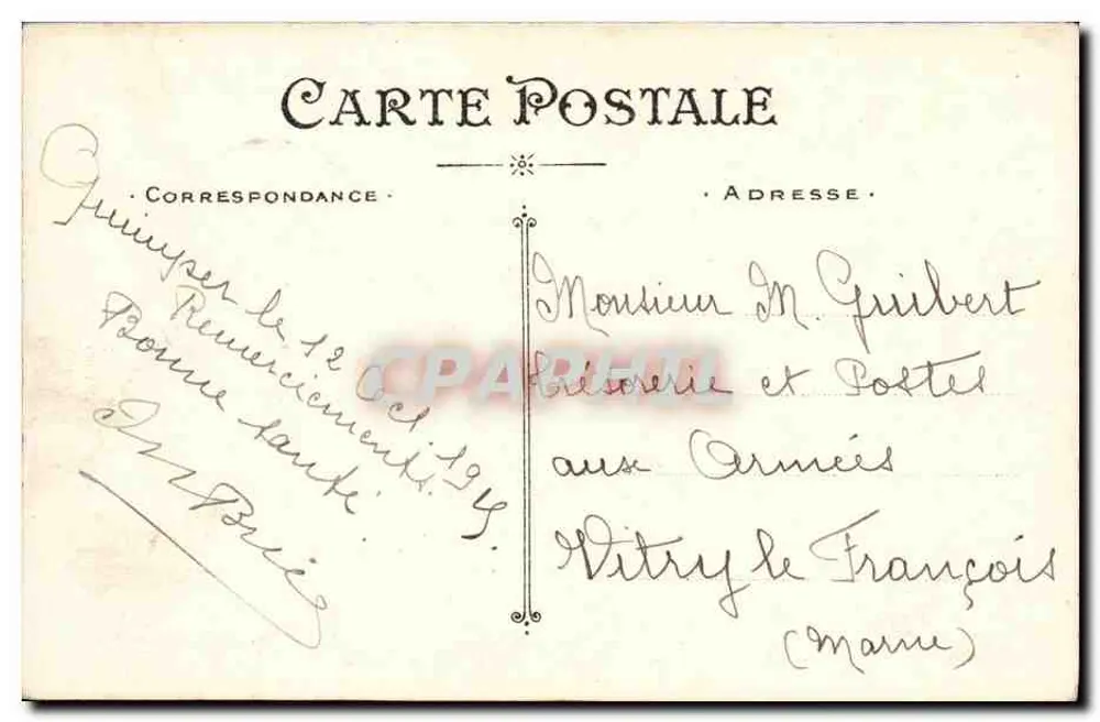 Arredores de QUIMPER — Le Stangala — Artaud e Nozais, Nantes - Verso