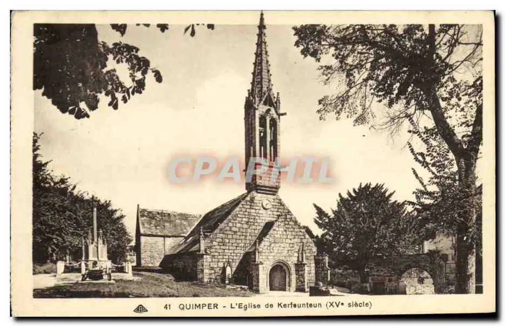 Quimper — A Igreja de Kerfeunteun (século XV) - Frente