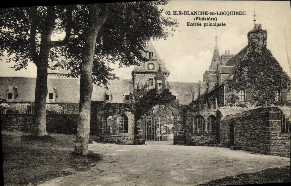 Ile-Blanche-en-Locquirec — Entrada principal — M. Delorme, fot.édit. (Piesti-les-Grèves, C.-du-N.) - Frente