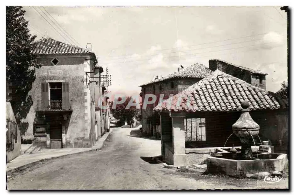 Rochegude — La Mairie et la Grande Fontaine — Photographe Combier MAC-H - Recto