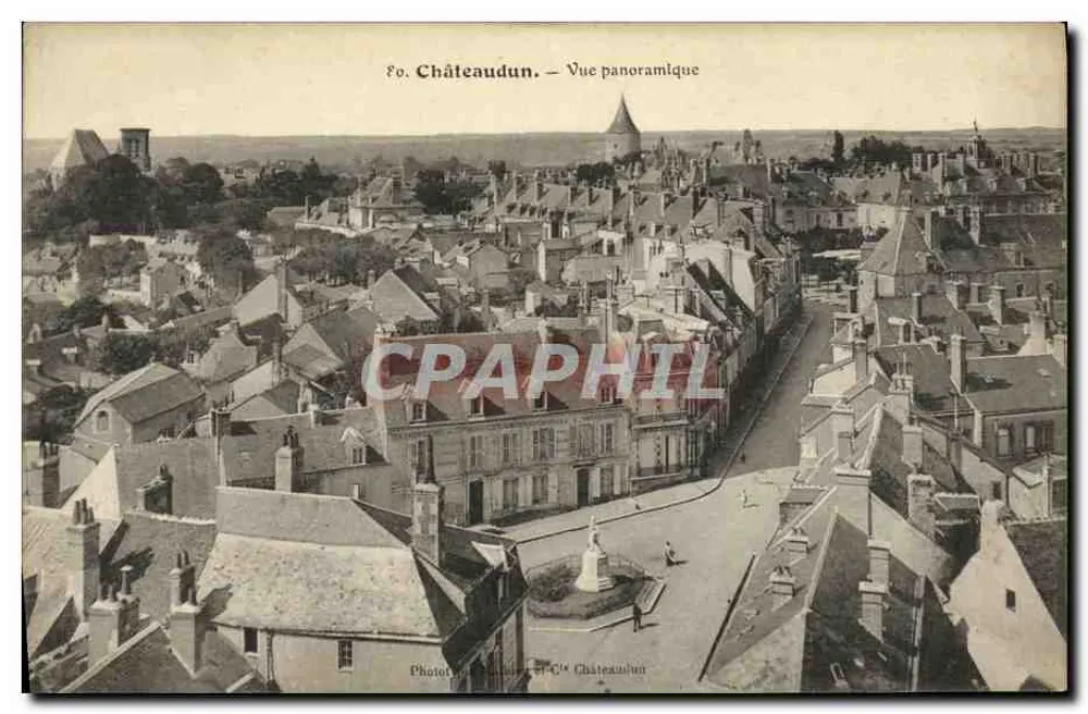 Châteaudun — Vista panorâmica — Fotógrafo Châteaudun - Frente