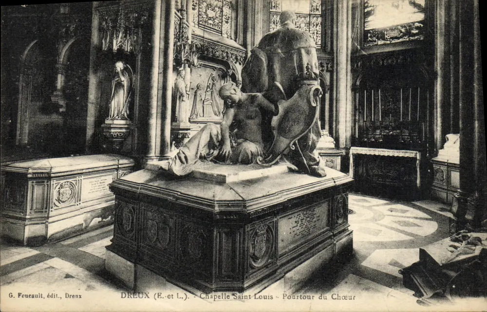 Dreux (E.-et L.) — Chapelle Saint-Louis — Poutour du Chœur — éditeur G. Feucault, Drenx - Vorderseite