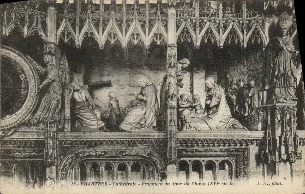 Chartres - Kathedrale - Fragment des Chorumschlags (16. Jahrhundert) — I. A., phot. - Vorderseite