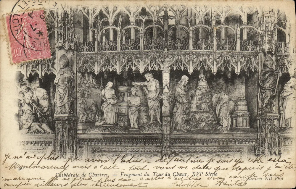 Kathedrale von Chartres — Fragment des Chorumschritts, 16. Jahrhundert — Collections ND Phot - Vorderseite