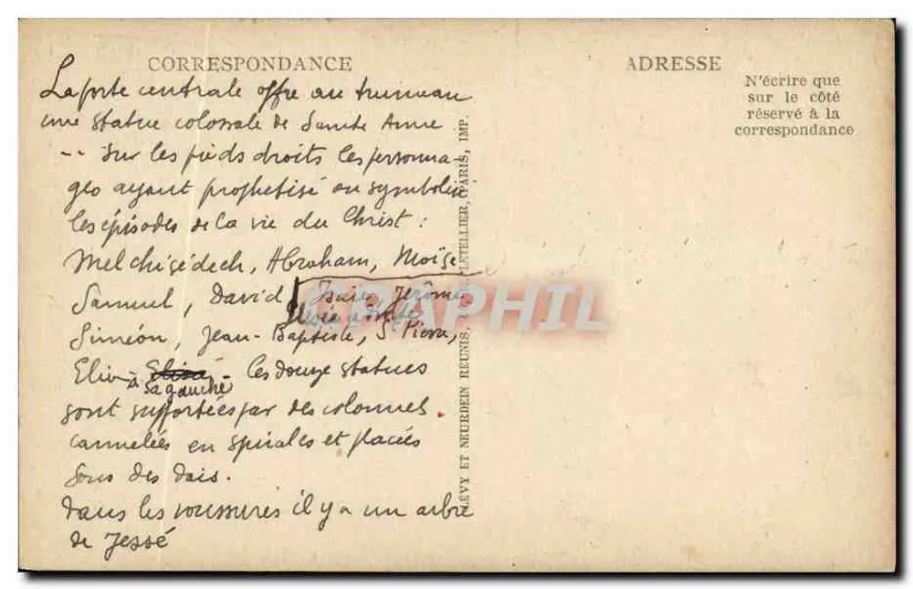 Chartres — Portal Norte — editor IL - Verso