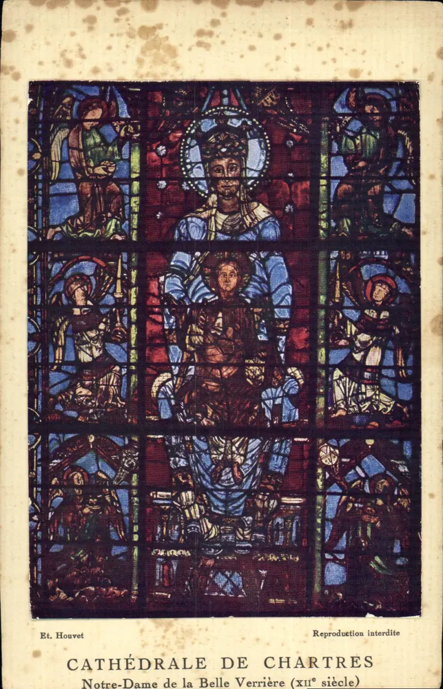 Chartreser Kathedrale — Notre-Dame de la Belle Verrière (12. Jahrhundert) — Ét. Houvet - Vorderseite