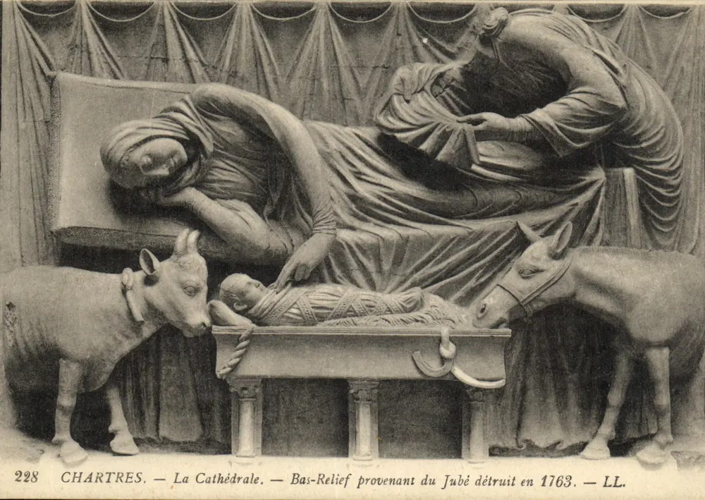 Chartres — Die Kathedrale — Basrelief aus dem 1763 zerstörten Jubé — LL. n°228 - Vorderseite