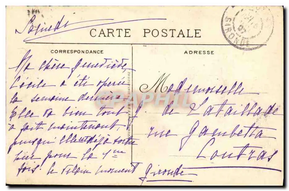 Bordeaux : La Porte Dijeaux und die Juwelier Mesnard (Place Gambetta) - Rückseite