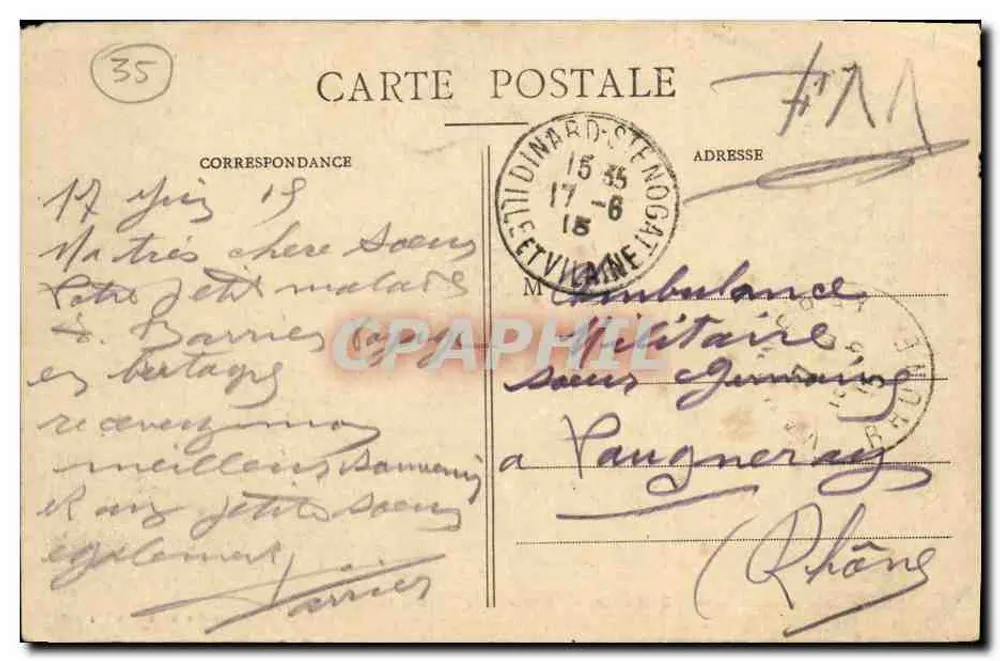 Dinard - Interior da Capela Anglicana — G. F. Collection Germain fils aîné, St-Male - Verso