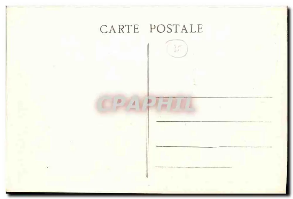 Dinard - A Digue em um dia de Tempestade - G.M. - Verso