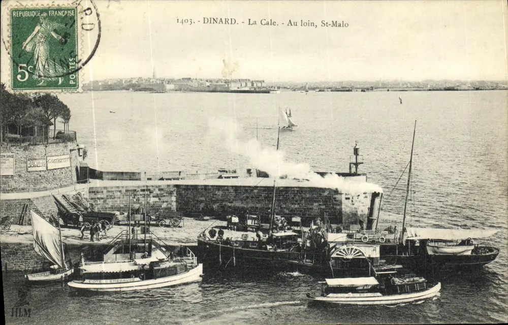 Dinard - La Cale - In der Ferne, Saint-Malo — H. Le Mallot, Verleger, Saint-Malo, Nr. 1403 - Vorderseite