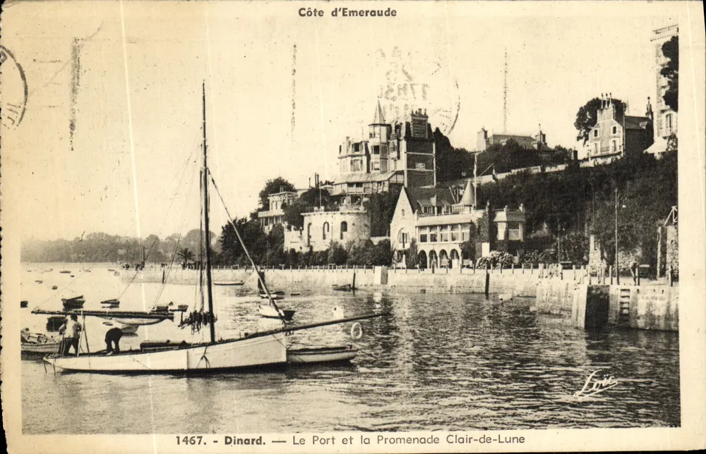 Dinard — Der Hafen und der Promenade Clair-de-Lune — Verleger Lorie, n° 1467 - Vorderseite