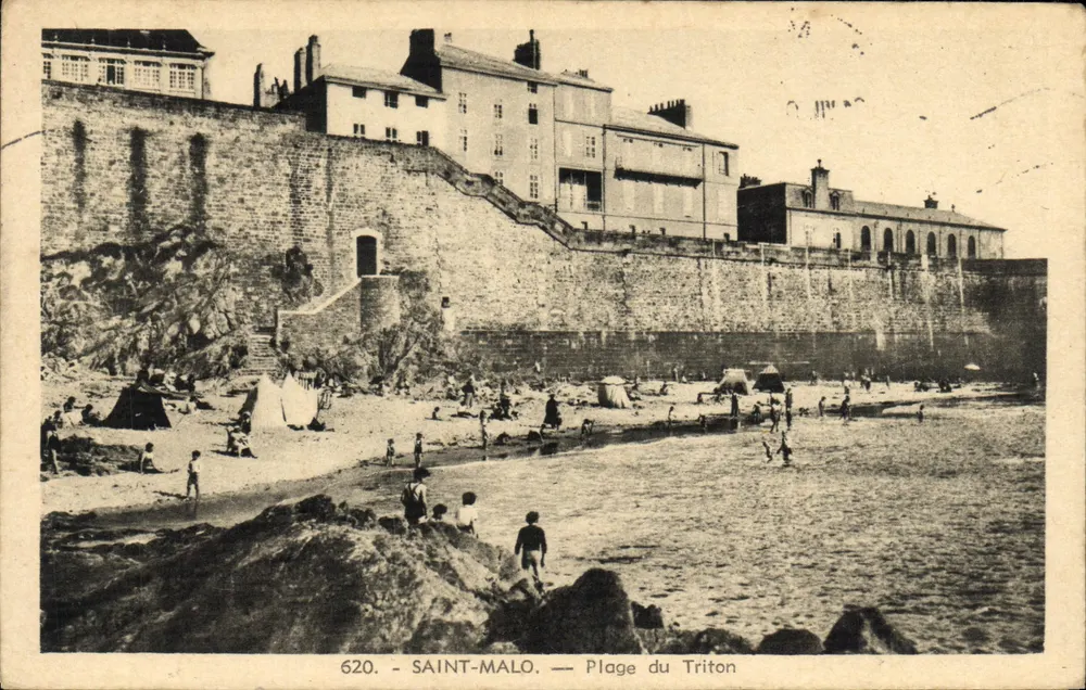 SAINT-MALO — Praia do Tritão — Edição La Cigogne - Frente