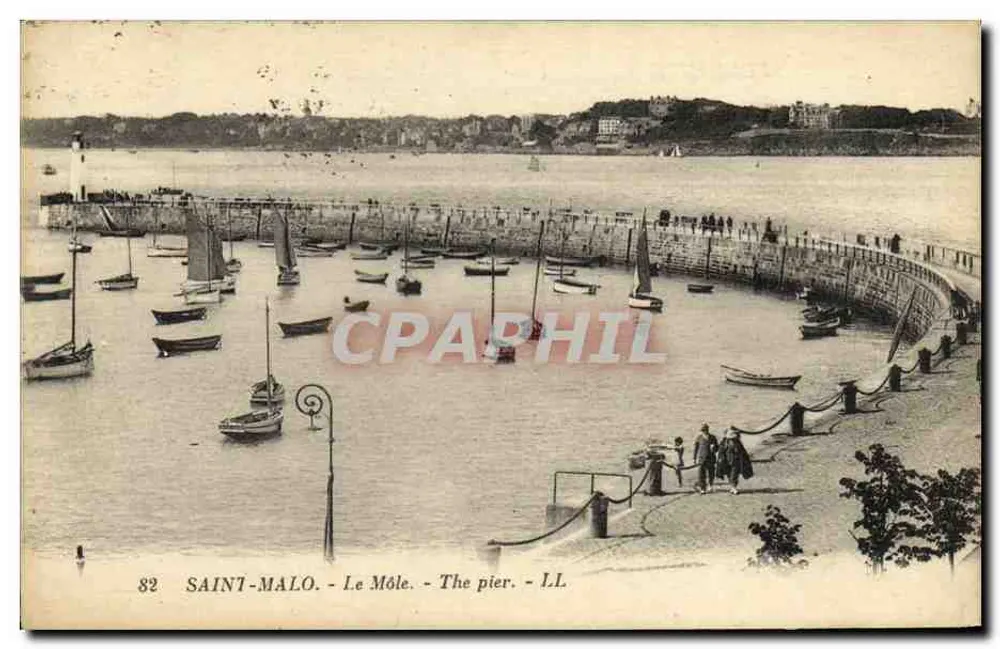 Saint-Malo - O Môle - The pier - I.L. - Frente