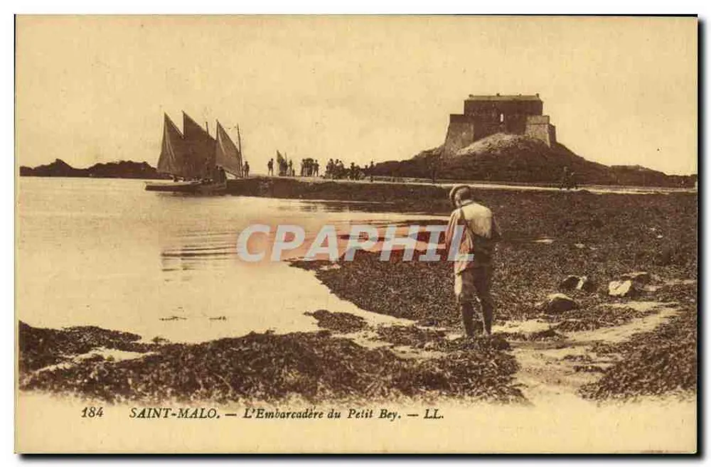 Saint-Malo — Der Anlegesteg des Petit Bey — LL. n°184 - Vorderseite
