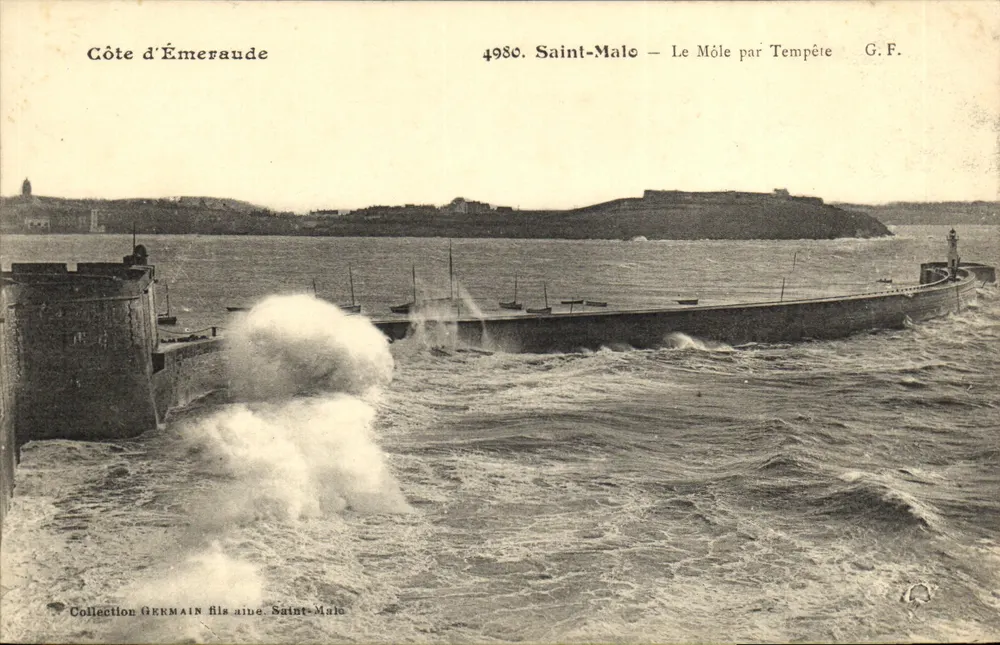 Saint-Malo — De Mole onder Storm — Collectie G.F. GERMAIN zoon, Saint-Malo - Voorkant