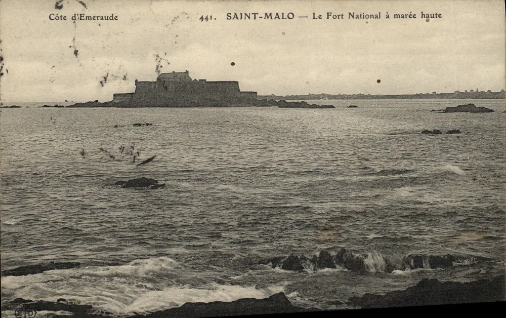 Saint-Malo — Nationaler Festung bei Ebbe — Küste von Émeraude, Nr. 441 - Vorderseite