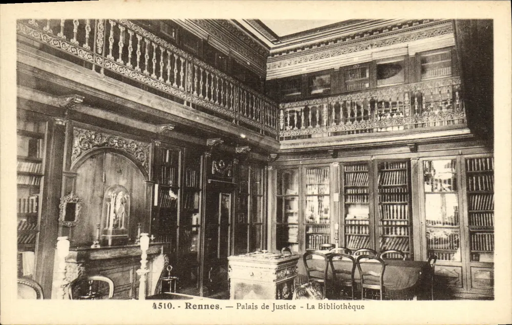 Rennes — Palácio de Justiça — A Biblioteca — n° 4510 - Frente