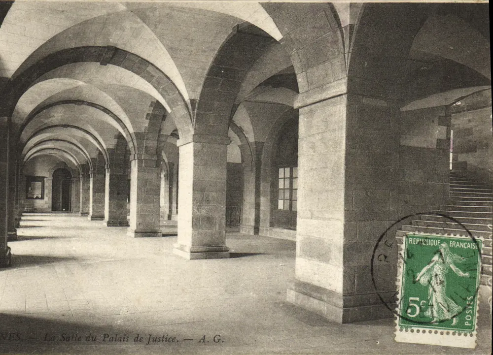 Avranches — Der Saal des Palasts der Justiz — A.G. - Vorderseite