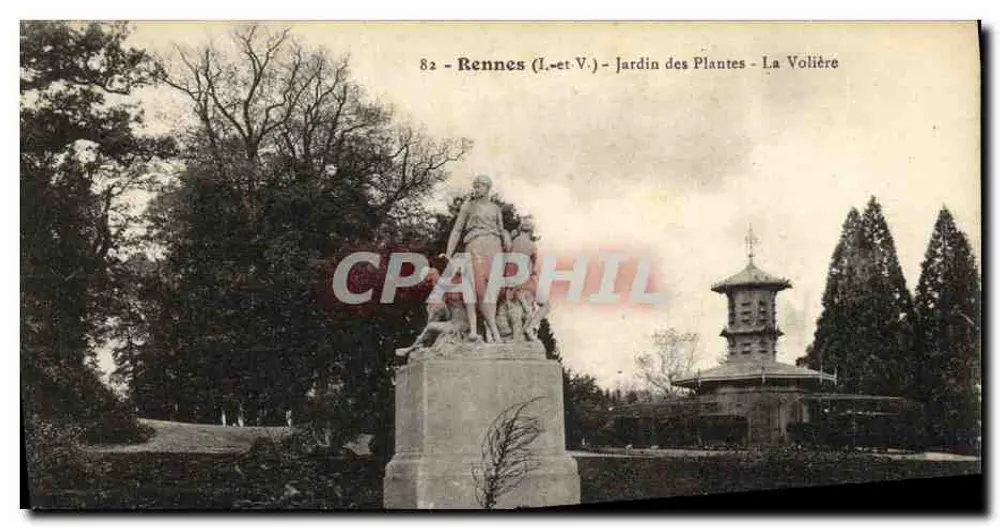 Rennes (Ille-et-Vilaine) - Jardin des Plantes - Die Volière - Vorderseite