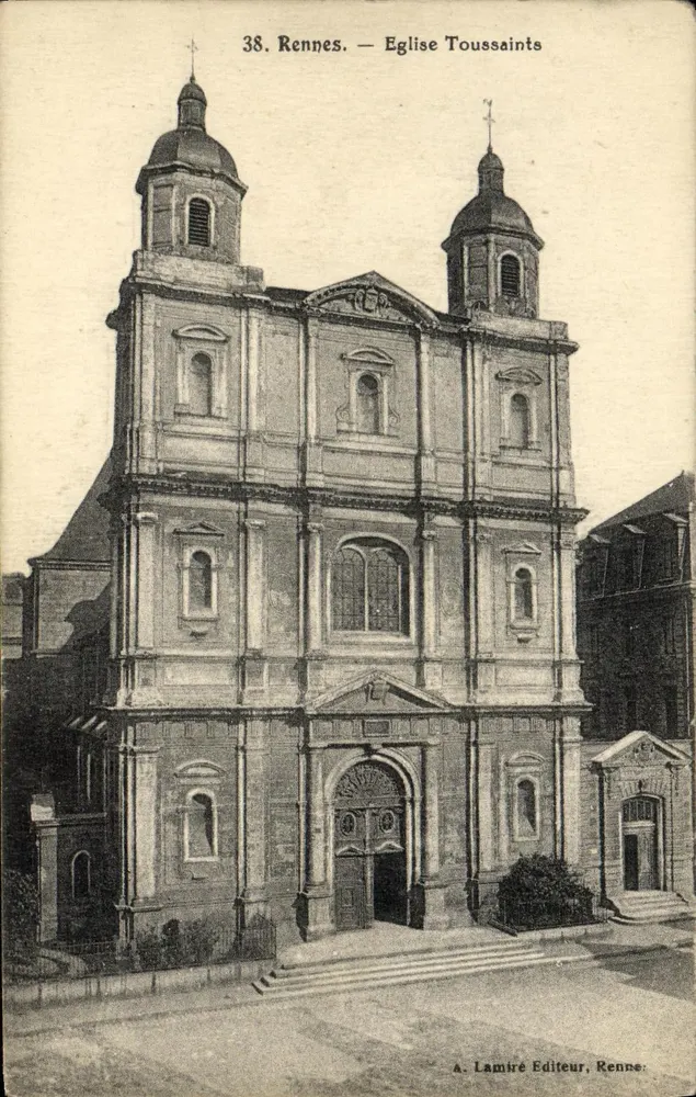 Rennes — Igreja dos Santos — A. Lamire Editora, Rennes - Frente