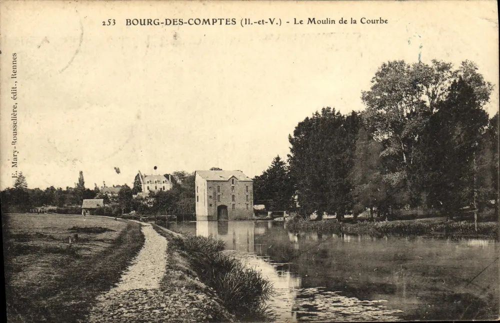 Bourg-des-Comptes (Ille-et-Vilaine) — A Moinha da Curva — E. Mary-Rousselière, editor, Rennes - Frente
