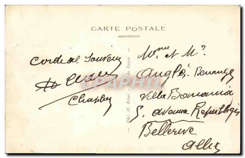Gargilesse — A Igreja — Editor H. Robert, Editor do Fatsan - Verso
