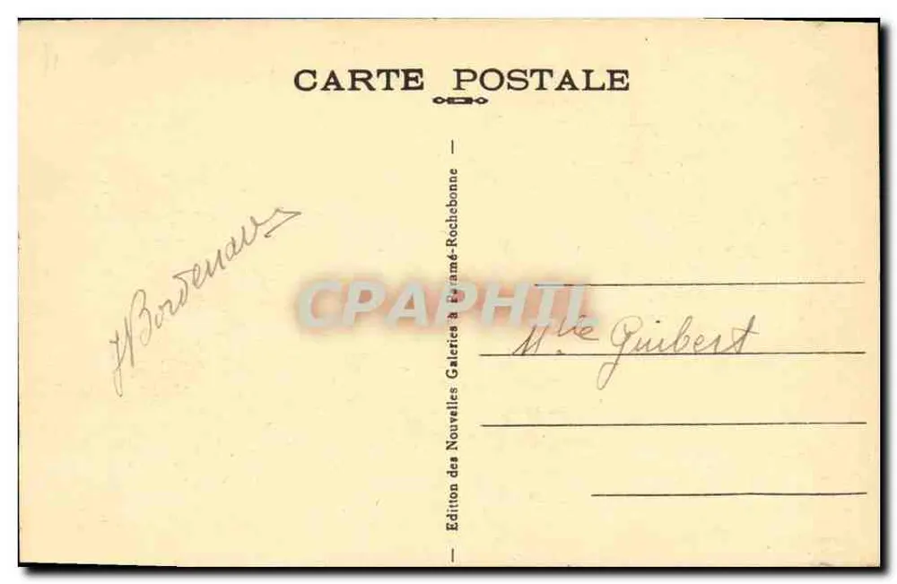 Paramé-Rochebonne — La Digue (lado Paramé) — L.B. 20 - Verso