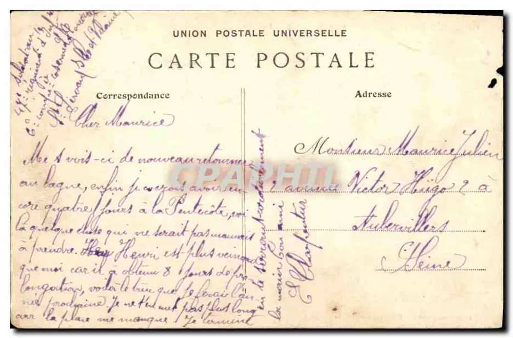 Paramé — Un coin de la Plage — G.F. — Côte d'Émeraude - Rückseite