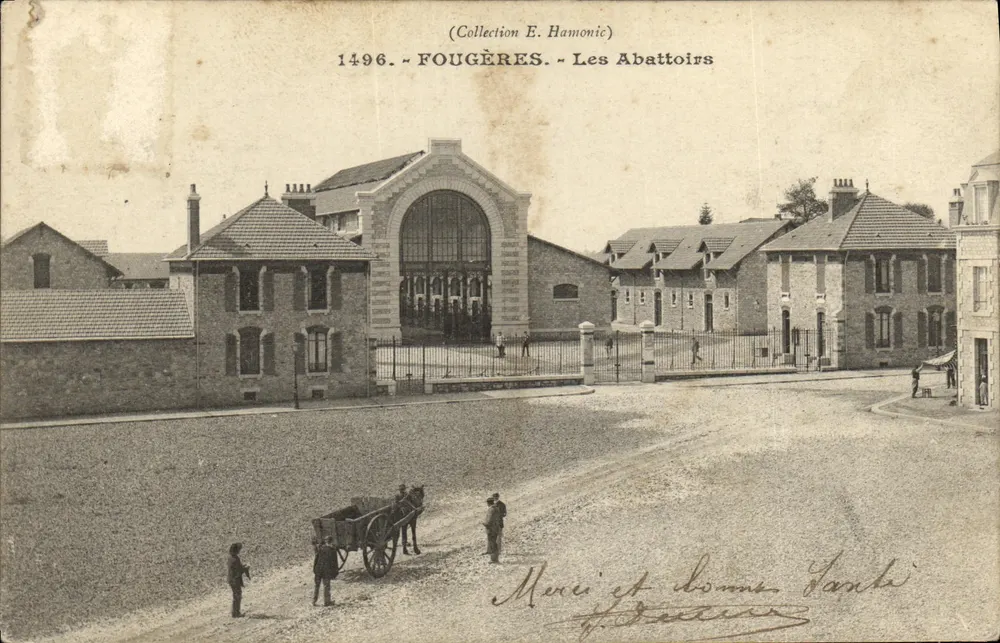 Fougères - Os Abatedouros — Coleção E. Hamonic, n° 1496 - Frente