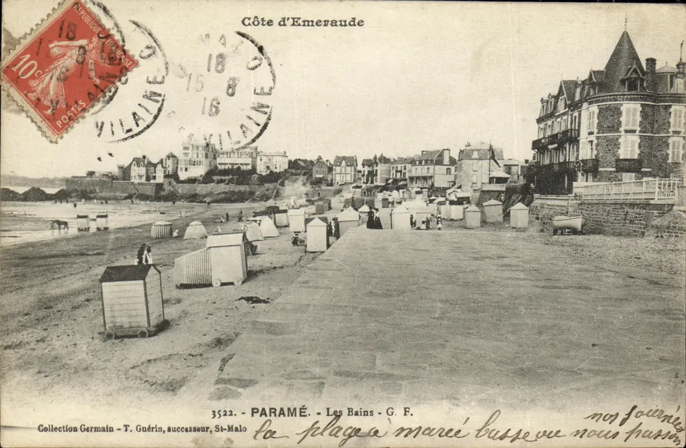 Paramé - Os Banhos - Costa da Esmeralda — G.F. - n°3522 - Frente