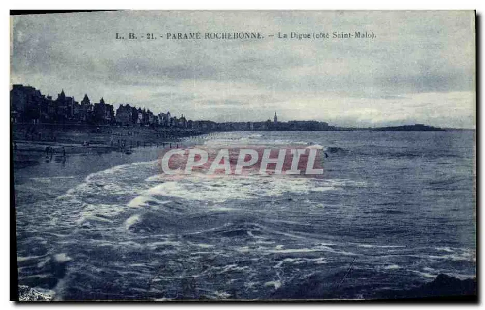 Paramé-Rochebonne — Die Digue (Küste Saint-Malo) — L.B. 21 — Ausgabe der Nouvelles Galeries - Vorderseite