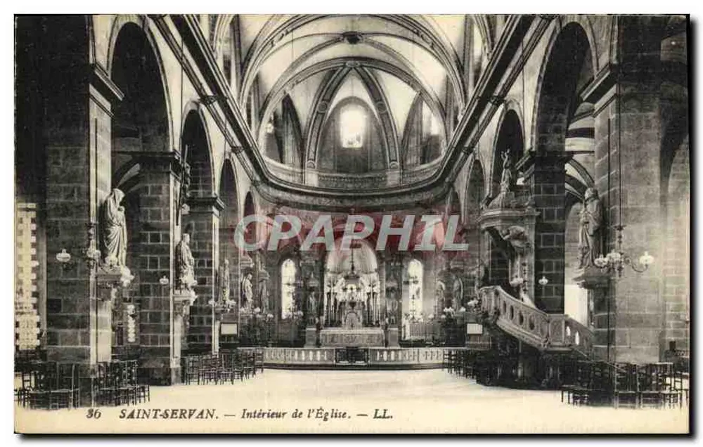 Saint-Servan — Interior da Igreja — LL. n°36 - Frente