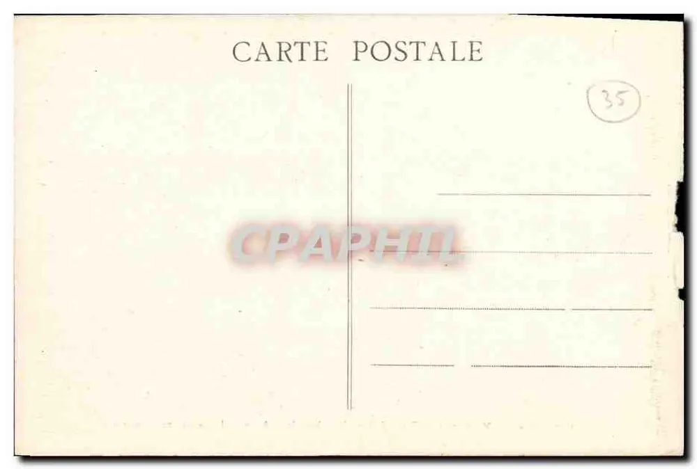 St-SERVAN-sur-MER — L'Anse Murphi und das Schloss la Roche aux Mouettes — Ausgabe G. M. n° 3517 - Rückseite