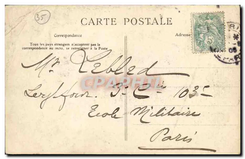 Saint-Servan — Vue générale prise de la Cité — G.F. — n° 2529 - Verso