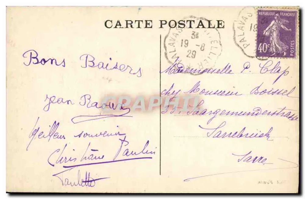 Palavas-les-Flots — O Casino — Edit Firmin - Verso