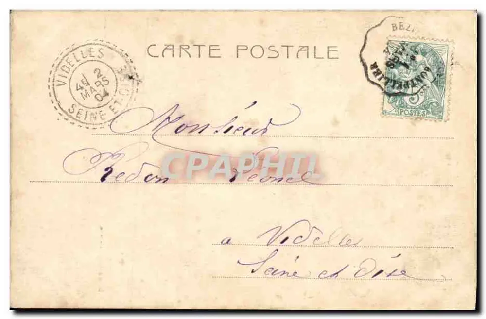 Criança em jumento — Alterroca — Terni — n° 2643 - Verso