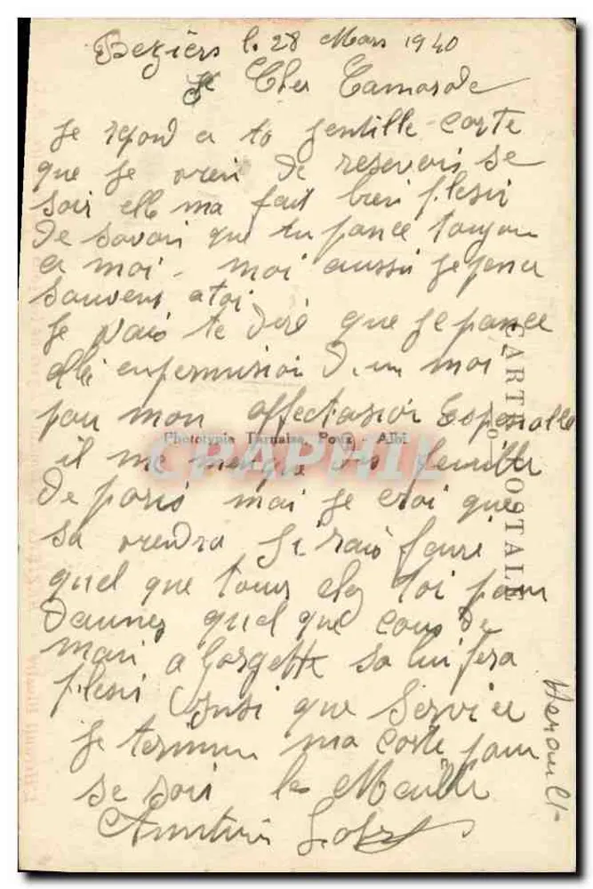 Béziers — Moulin, Lycée de Garçons, St-Nazaire — L'Hérault Illustré, n°2 - Verso