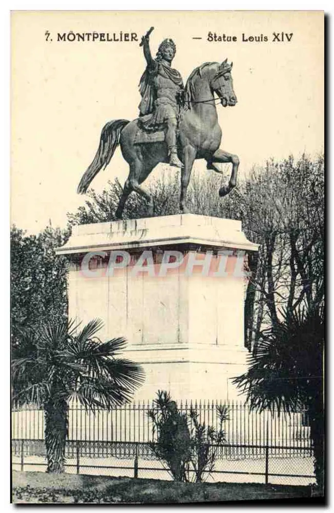 Montpellier — Statua Louisa XIV — Fot. A. Bardou - Awers