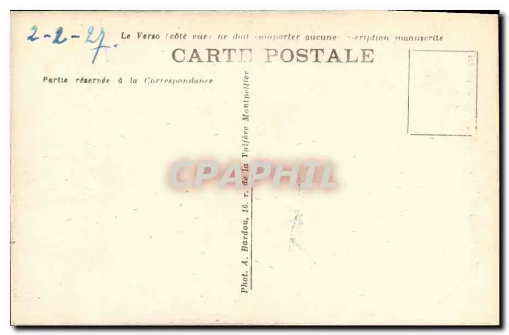 Montpellier — Statua Louisa XIV — Fot. A. Bardou - Rewers