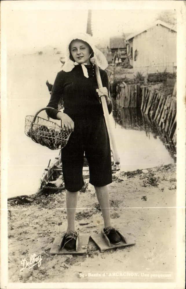 Bassin d'Arcachon — Eine Fischfrau — Delbroy - Vorderseite