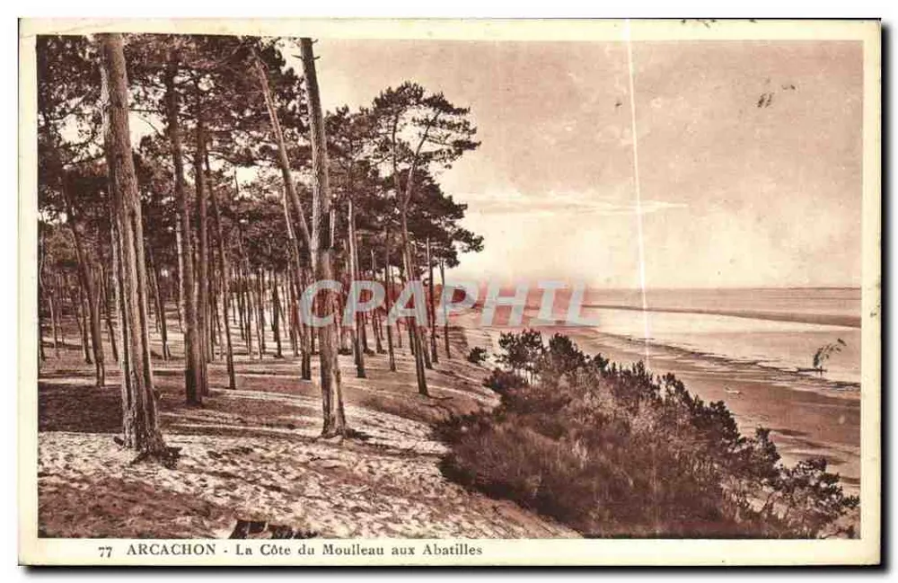 Arcachon - Die Küste von Moulleau bei Abatilles — Édition Papier-Graniata - Vorderseite