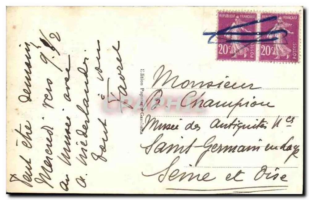 Arcachon - Die Küste von Moulleau bei Abatilles — Édition Papier-Graniata - Rückseite