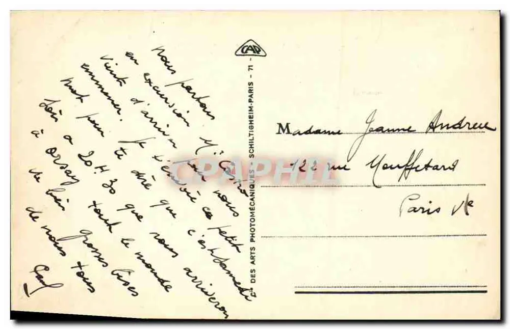 Arcachon - Côte d'Argent - Das Casino und die Strandpromenade — Verlag CAR, n° 25 - Rückseite