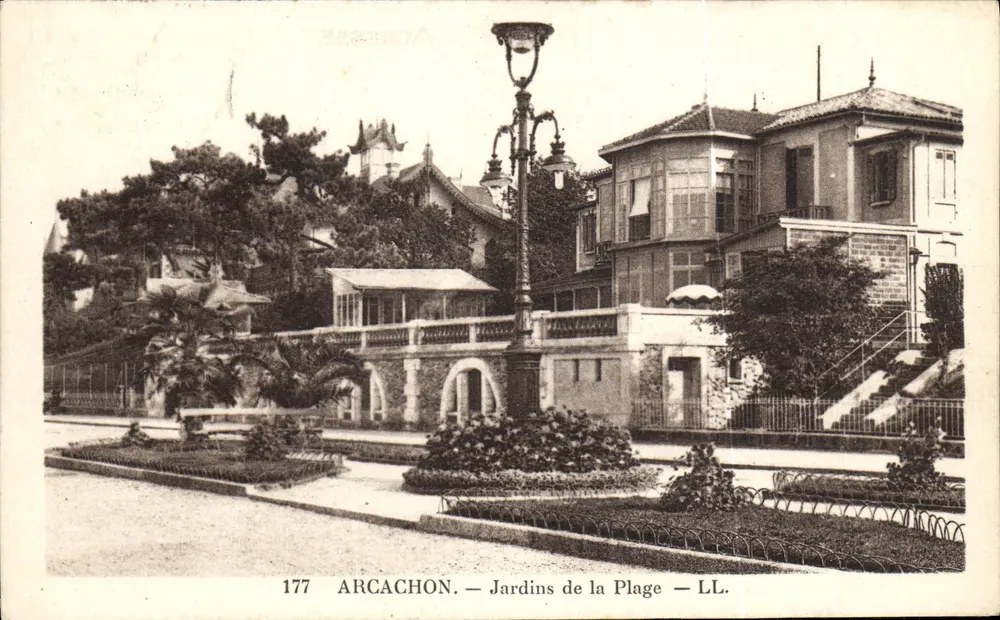 Arcachon — Jardins da Praia — LL. — n° 177 - Frente