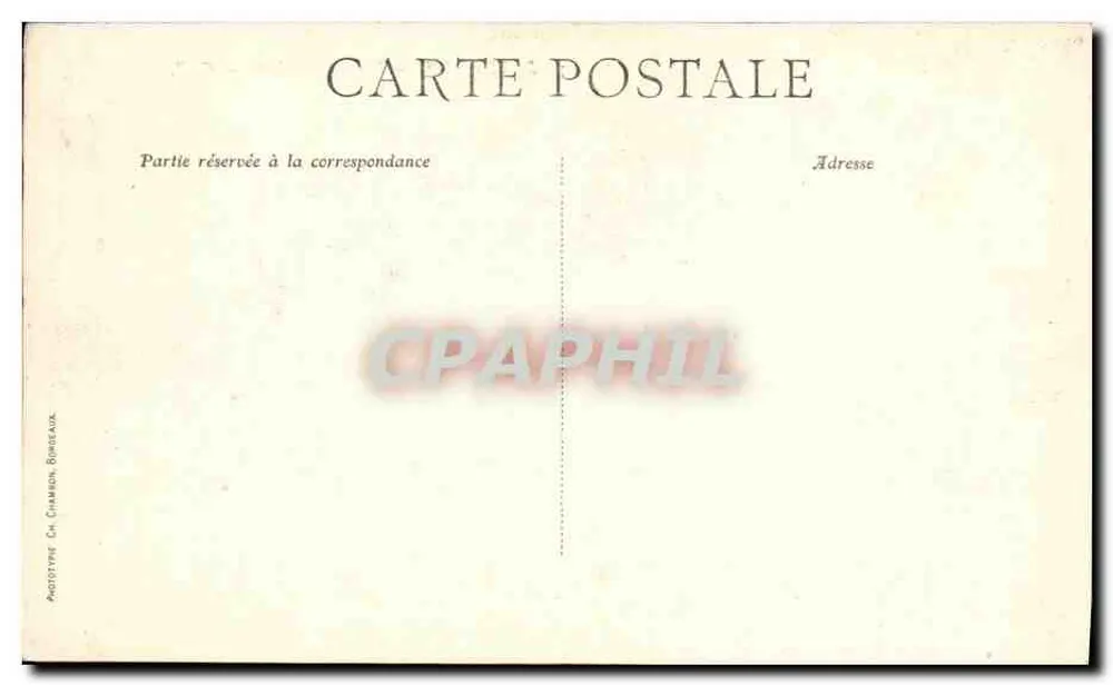 Bordeaux — Praça Gambetta — C. B. - Verso