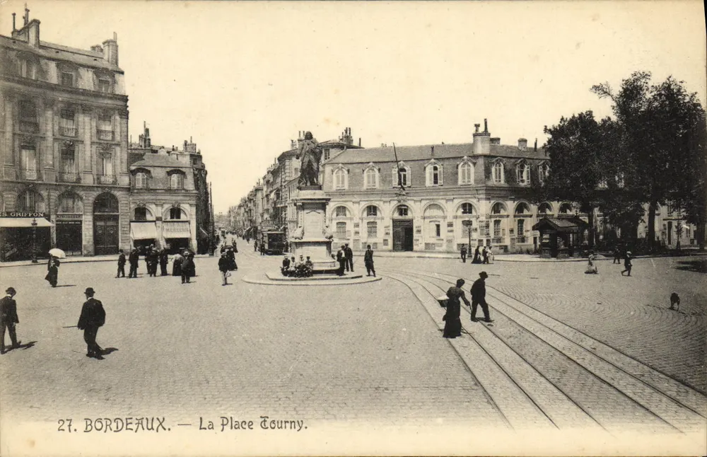 Bordeaux — A Praça Tourny — Editor Grignon, n°27 - Frente
