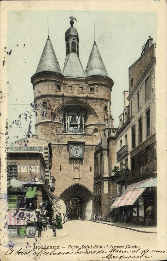 Bordeaux — Porte Saint-Eloi und Grosse Cloche — Masquerite - Vorderseite
