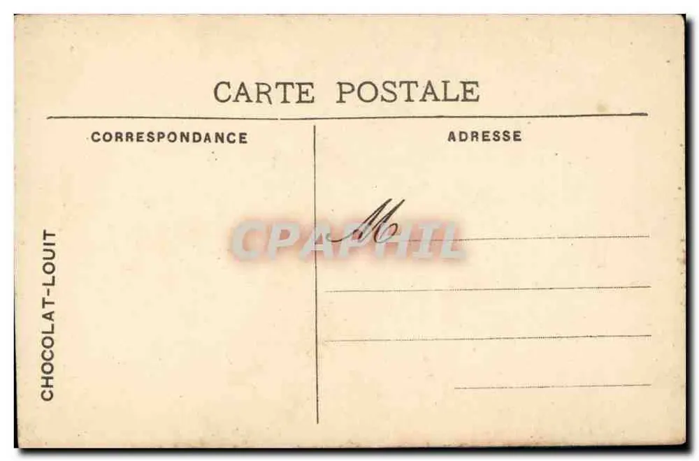 Museu de Bordeaux — L. Perrault — O Partido — Editado para o Chocolat-Louit - Verso